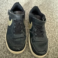 Nike Court Borough Low 2 Black Gold GS BQ5448-011
