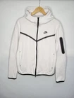 Nike Tech Fleece Full Zip Hoodie Men's Size Medium Phantom Black Swoosh NSW