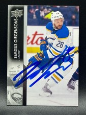 2021-22 Upper Deck Series 2 - #269 Zemgus Girgensons-Sabres SIGNED IP AUTOGRAPH