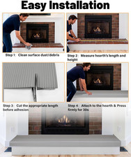 Fireplace Baby Proofing Soft Seat Edge Cushion Adhesive Backing 78 Foam Hearth