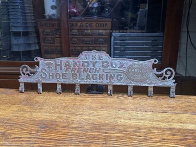  Use Handy Box French Shoe Blacking Store Display Patented Sept. 1, 1891