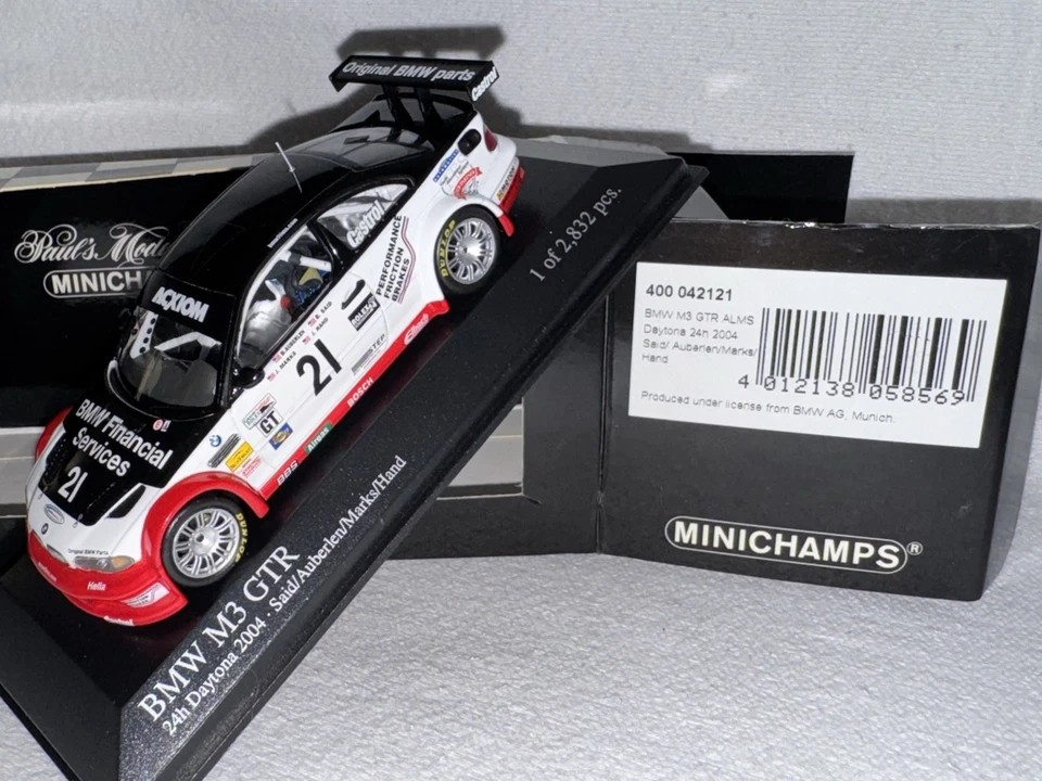 04 Daytona 24h PrototypeTechnologyGroup BMW E46 M3 GTR 2x 1/43 Minichamps FREEsh - Image 4 of 4