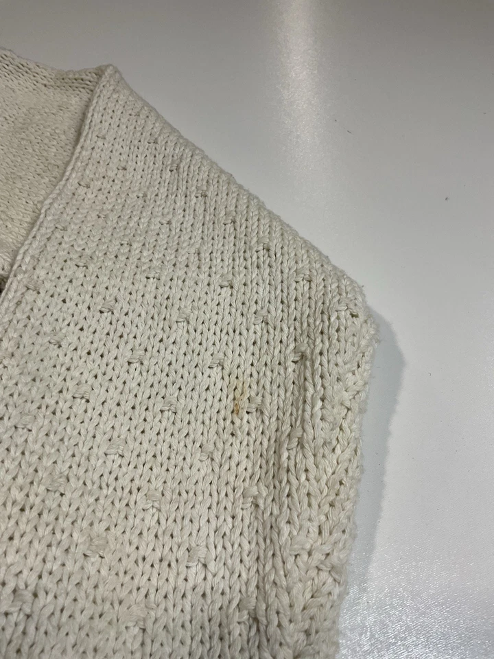 Suéter tejido a mano vintage Liz Wear talla S copo de nieve tejido en 3D Cottage Core años 90 Foto 3 de 4