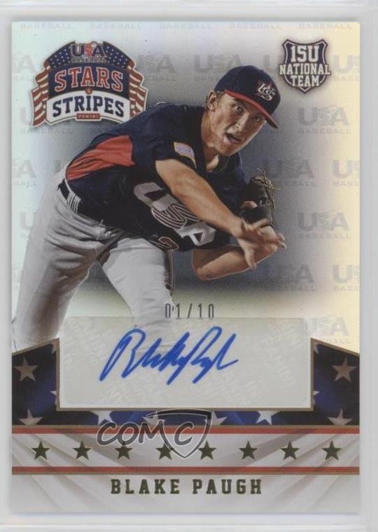 2015 Panini Stars and Stripes Longevity 1/10 Blake Paugh #11 Auto 2d9