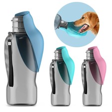 Hunde Trinkflasche Wasserflasche für Unterwegs mit Futterbehälter Wassernapf DE