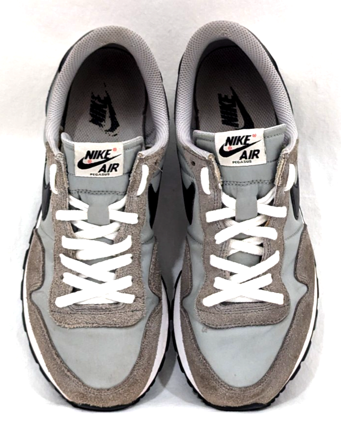NIKE AIR PEGASUS '83 Wolf Grey Suede Retro Sneakers DH8229-004