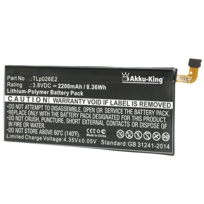 Akku-King Akku für BlackBerry DTEK50, STH100-1, STH100-2 ersetzt: TLp026E2