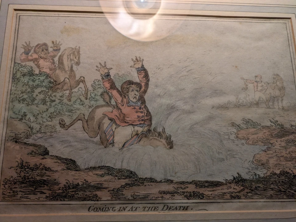 3 grabados políticos de colores James Gillray Foto 4 de 4