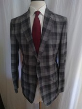 NWOT Brooks Brothers Gray Check Wool Suit 40R MSRP 1298