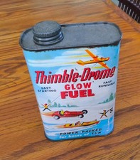 Lata de metal vintage vacía DEDAL-DOMO COMBUSTIBLE BRILLANTE