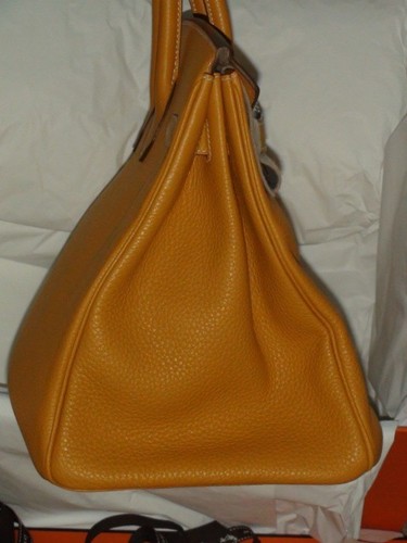 Hermès Birkin 35 Moutarde Yellow  Togo Leather PHW NEW - Picture 7 of 18