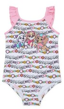 Paw Patrol Girls 1 Pc UPF 50 Swimsuit Size 5 NWT