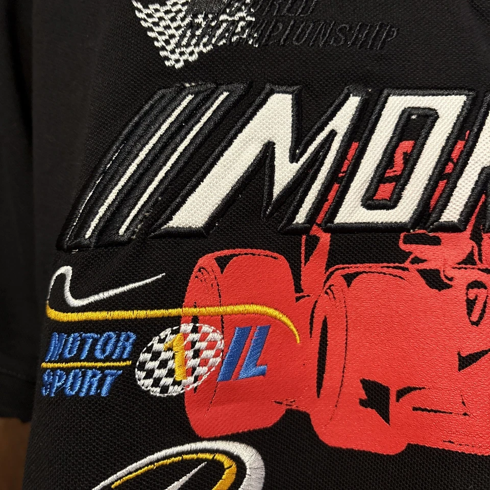 Vintage Monaco Grand Prix Racing Club Monte Carlo F1 Black Polo Shirt Sz 2XL - Image 3 of 4