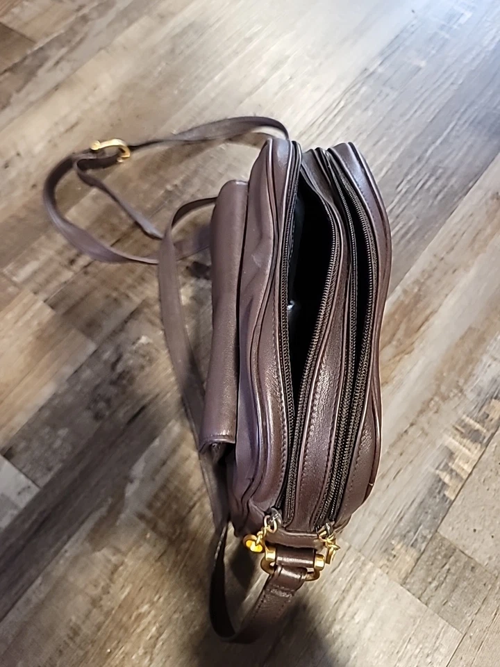 Сумочка женская Valerie Stevens натуральная кожа темно-коричневая - Изображение 4 из 4