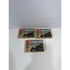 Maxell XLII 90 High Bias Audio Cassette Tapes Lot of 3 Factory Sealed Type II