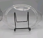 PYREX 943-C 19 Vintage Clear Glass LID ONLY Oval Domed Replacement Handle Tab