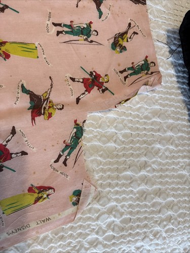 SACCO MANGIME ZUCCHERO FARINA VINTAGE SACCHETTO APERTO WALT DISNEY ROBIN HOOD LITTLE JOHN MAID MAR - Foto 2 di 9