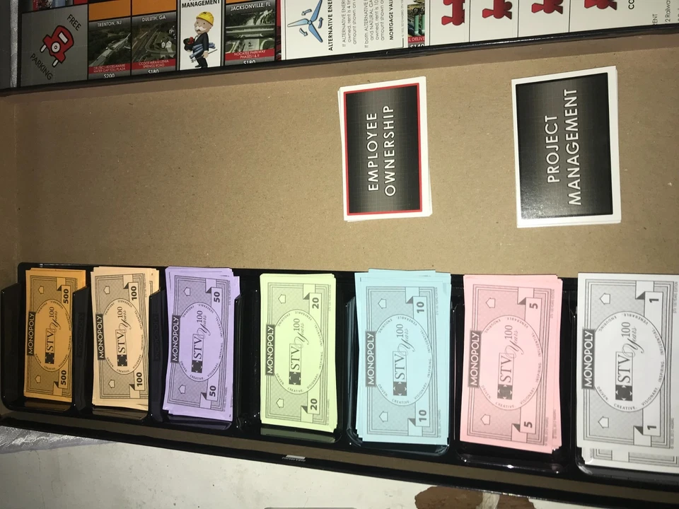 STV 100 Years CONSTRUCTION Architecture ENGINEERS USAOpoly MONOPOLY Complete EUC - Image 2 of 4