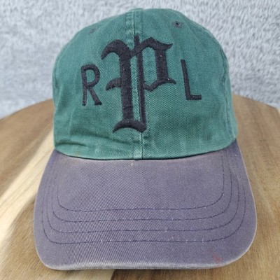 Vintage Polo Ralph Lauren Hat Cap Strap Back Green Polo Sport Goth
