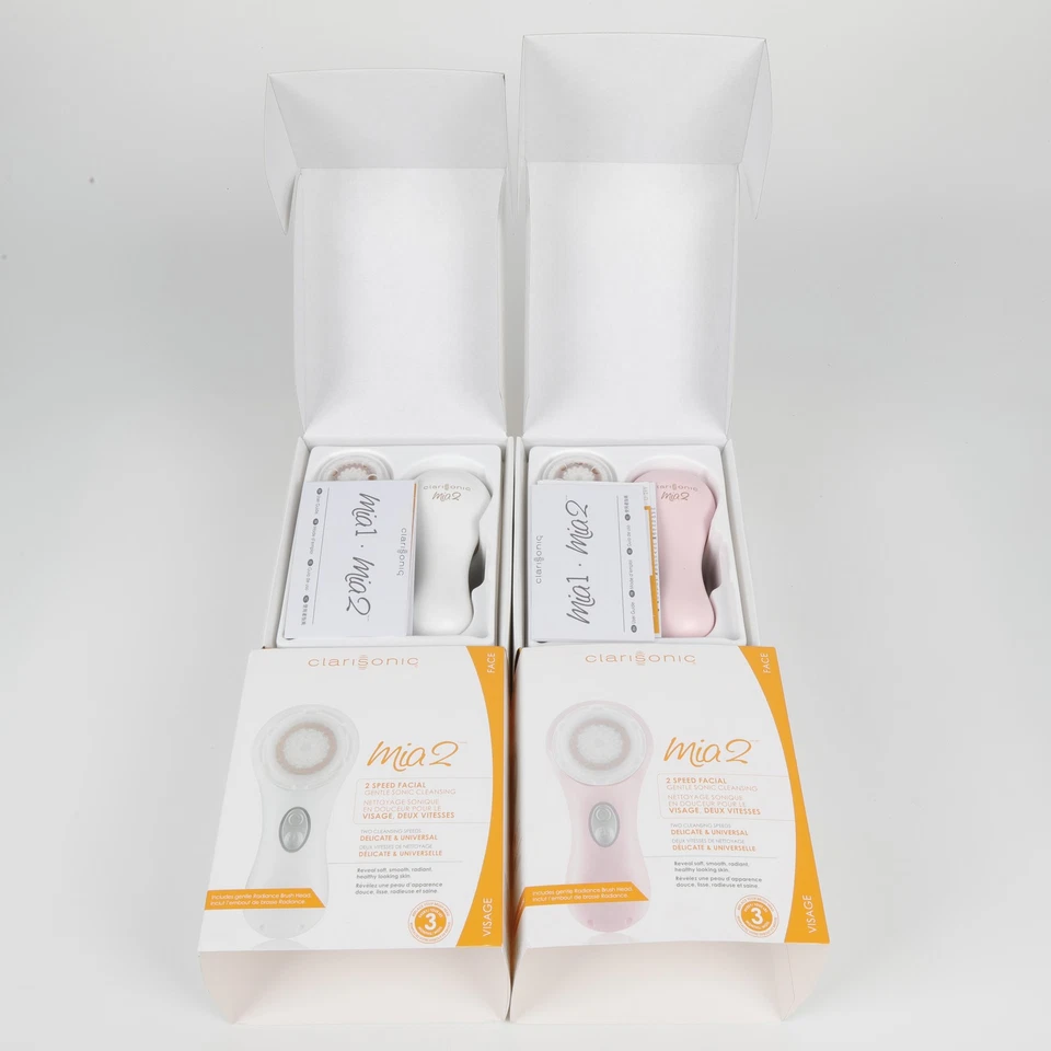 NUEVO 2 velocidades blanco Clarisonic Mia 2 sistema de cepillo de limpieza facial sónico de la piel Foto 4 de 4