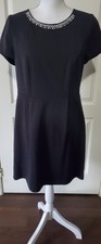 Ladies Little Black Dress - KENSIE - Faux Jewels - Size Medium