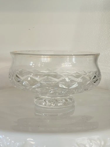 Vintage Waterford Crystal Lismore Bowl Footed Candy / Nut Trinket Dish