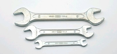 3 Asahi Tools Machine Wrenchs Metric Double Open End Repair Mechanical Auto