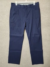 Orvis Tech Trail Outdoor Hiking Camping Pants Mens 38x32 Navy Blue Nylon Stretch