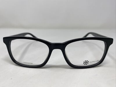 D. Style Lab DA030 C1 53-18-145 Black Plastic Full Rim Eyeglasses Frame LB47