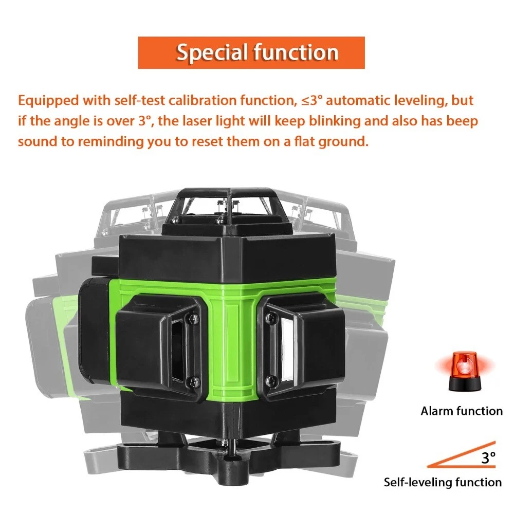 Rechargeable Laser Level with Vertical Cross Lines and Lithium Battery
