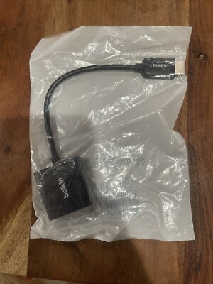 NEW Belkin F2CD058 HDMI to VGA + 3.5mm Audio Adapter, HDMI-M/VGA-F A/V Cable