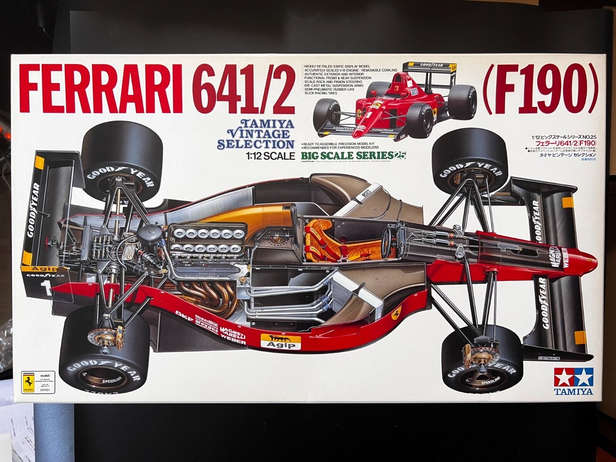 TAMIYA 1/12 Ferrari 641/2(F190).Item12025 with NEW DECAL TAMIYA 1/12 Ferrari 641/2(F190).Item12025 with NEW DECAL
