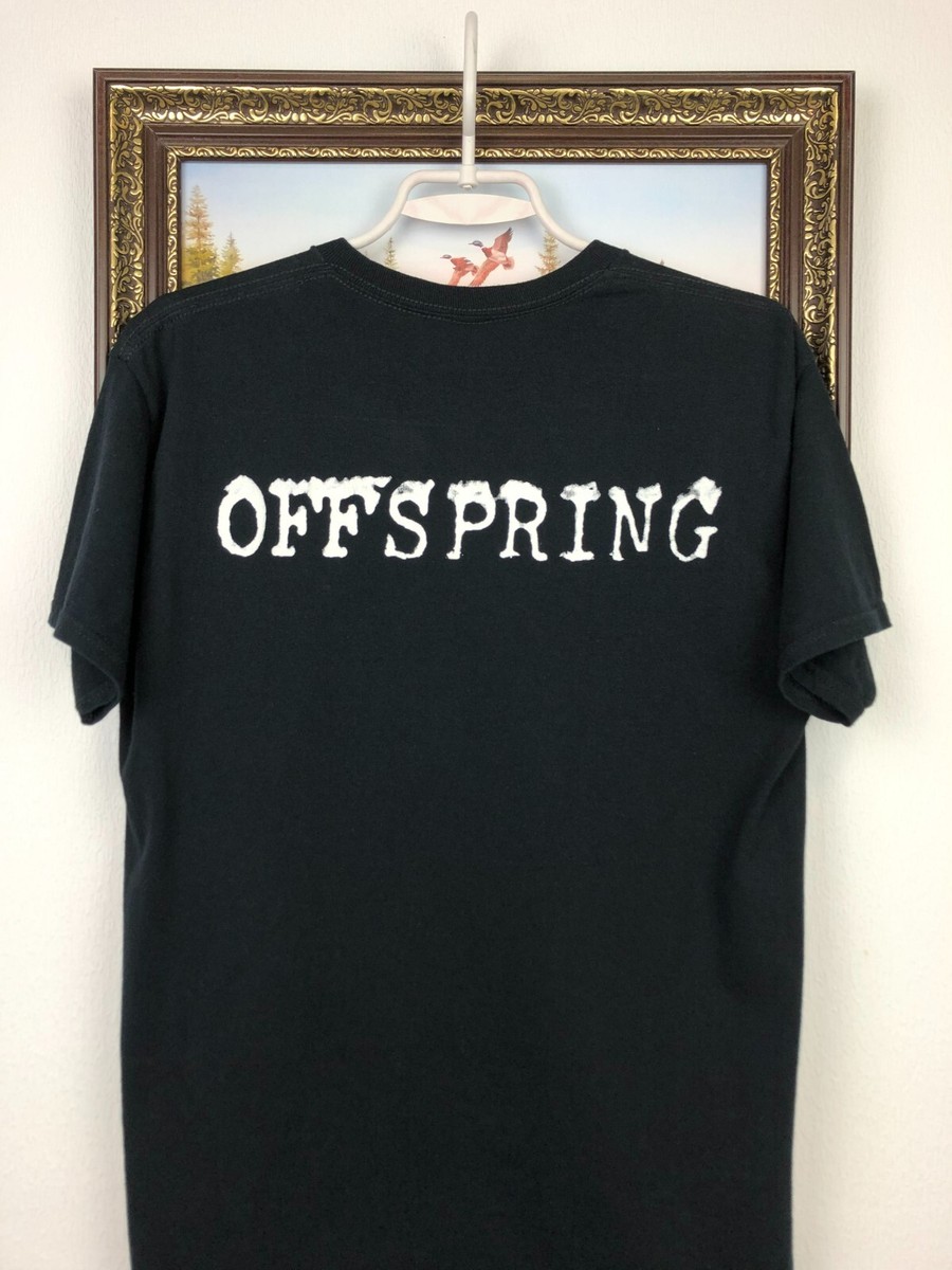 Vintage Offspring Smash Band Shirt Over Print Black Tee Mens Rare