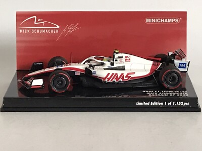 Minichamps 417220147 HAAS F1 Team VF-22 Mick Schumacher Bahrain GP F1 2022 1:43