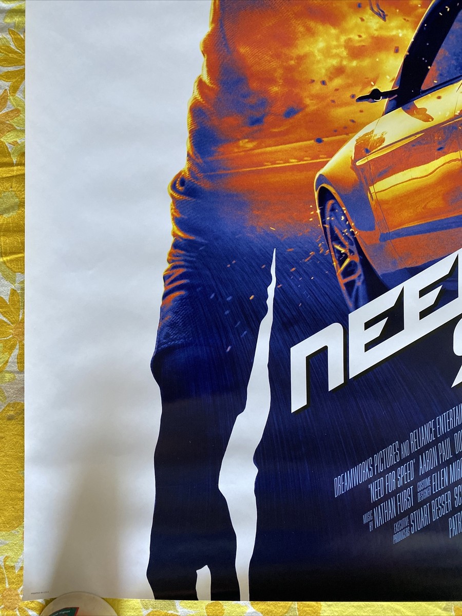 Need For Speed Poster Aaron Paul Need For Speed [Blu Ray] [IT Import]:
