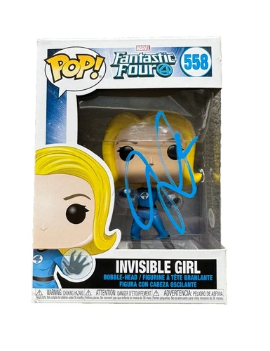 Jessica Alba Firmado Autografiado Chica Invisible Funko Pop Fantastic Four Certificado de Autenticidad PSA