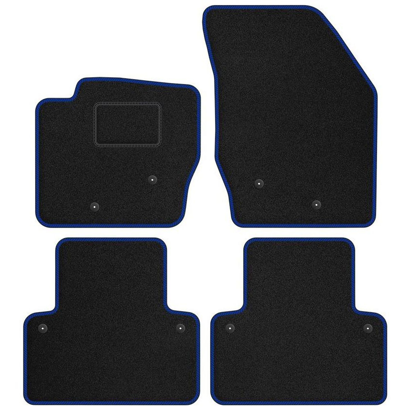Tapis de sol anti-glisse Volvo XC70 I moquette velours bleu STREAK 2000-2007