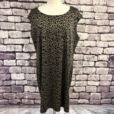 Nine West NWT Black & Brown Sleeveless Dress Size XXL Polyester & Spandex