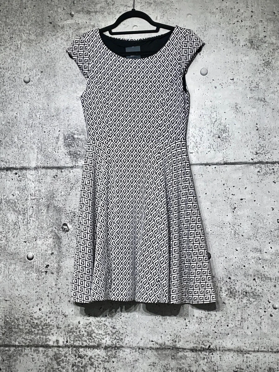 Maeve black and store white dress