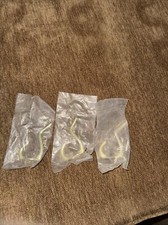 3- Polished Brass Double Coat, Hat, Robe, Towel Wall or Door Hook