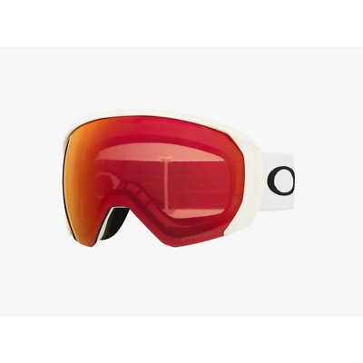 Oakley Flight Path L Matte Weiß Prizm Snow Torch Iridium Maske Ski Snowboard