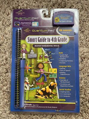 Quantum Pad Interactive Book & Cartridge for Leapfrog System Guide to 4th Grade