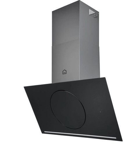 stainless steel angled cooker hood 90cm