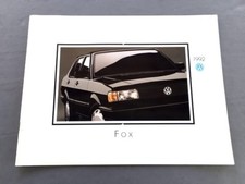 1992 Volkswagen Vw Fox Original 18-page Car Sales Brochure Catalog