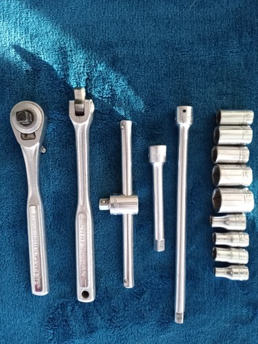 Vintage Sears Craftsman 1/4” Drive ratchet SAE socket 14pc set & case. - Picture 7 of 11