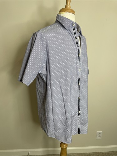 Cremieux Collection Blue Pinstriped Button Down Mens Shirt Sz XL - Picture 3 of 9