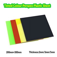 Tinted Colour Perspex Plastic Sheet Cut to Size Window Transparent Glass 200 300