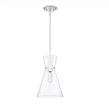 Park Harbor Odell Single Light 9" Wide Mini Pendant - PHPL6351PC