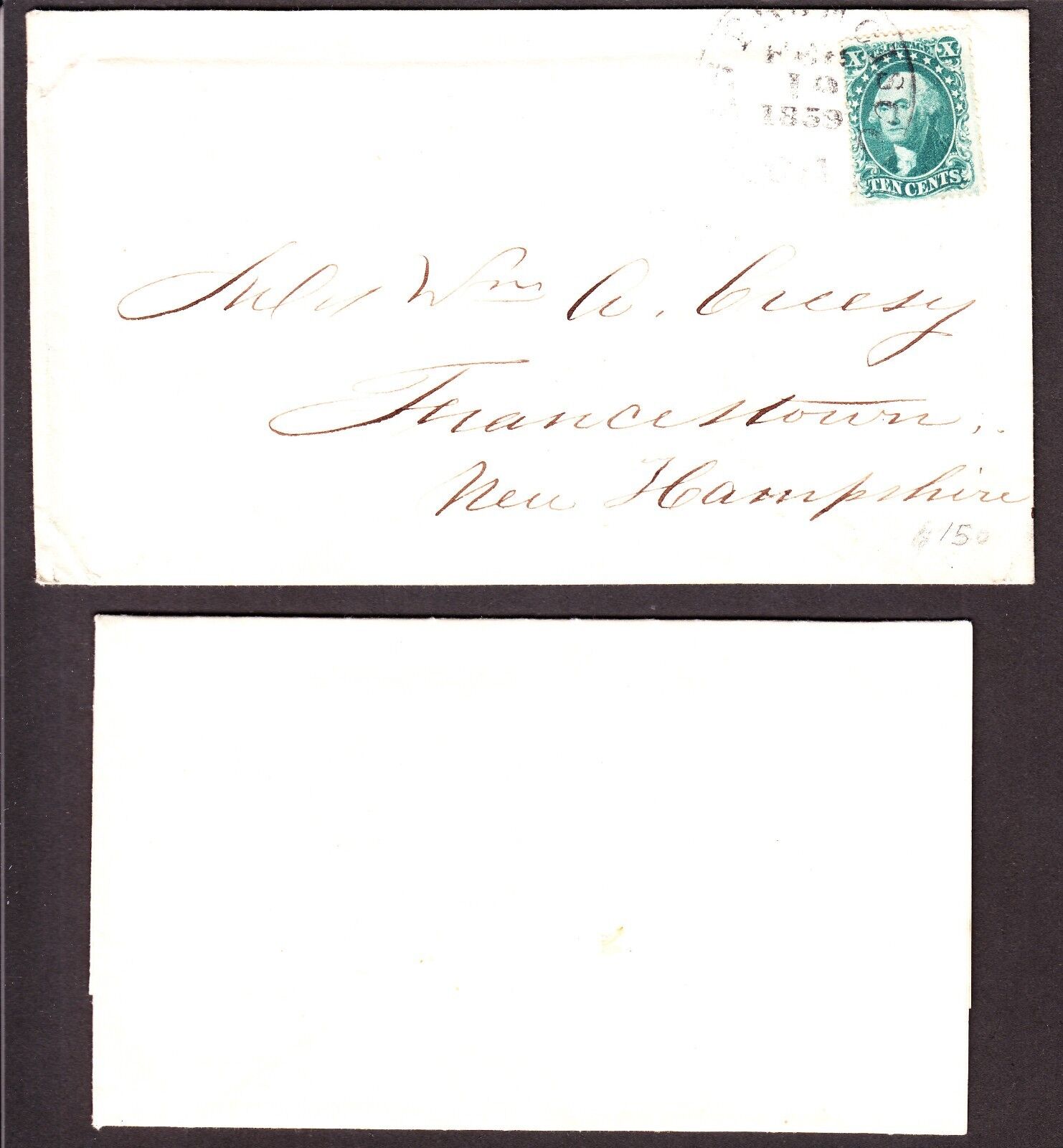 US 32 10c Washington on Cover Francisc to San New from At the price of surprise Ranking TOP19 Hampshire
