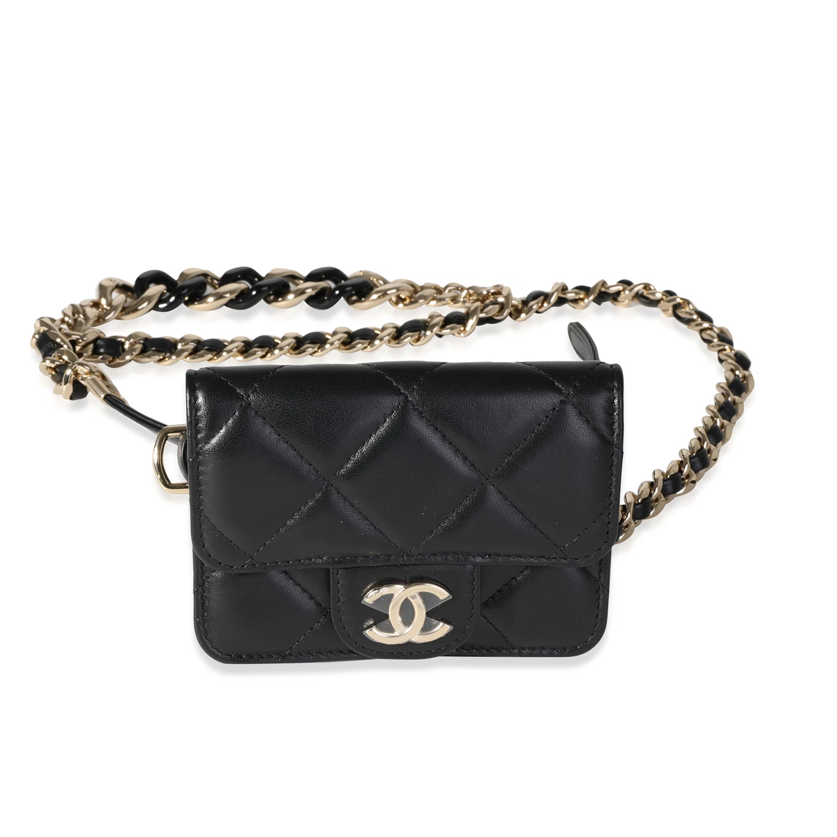 Burberry Tb Chain Detail Belt Bag in Black